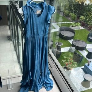 Beautiful blue multi long length worn once